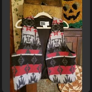 Rhonda Stark Vintage Aztec Vest - Large